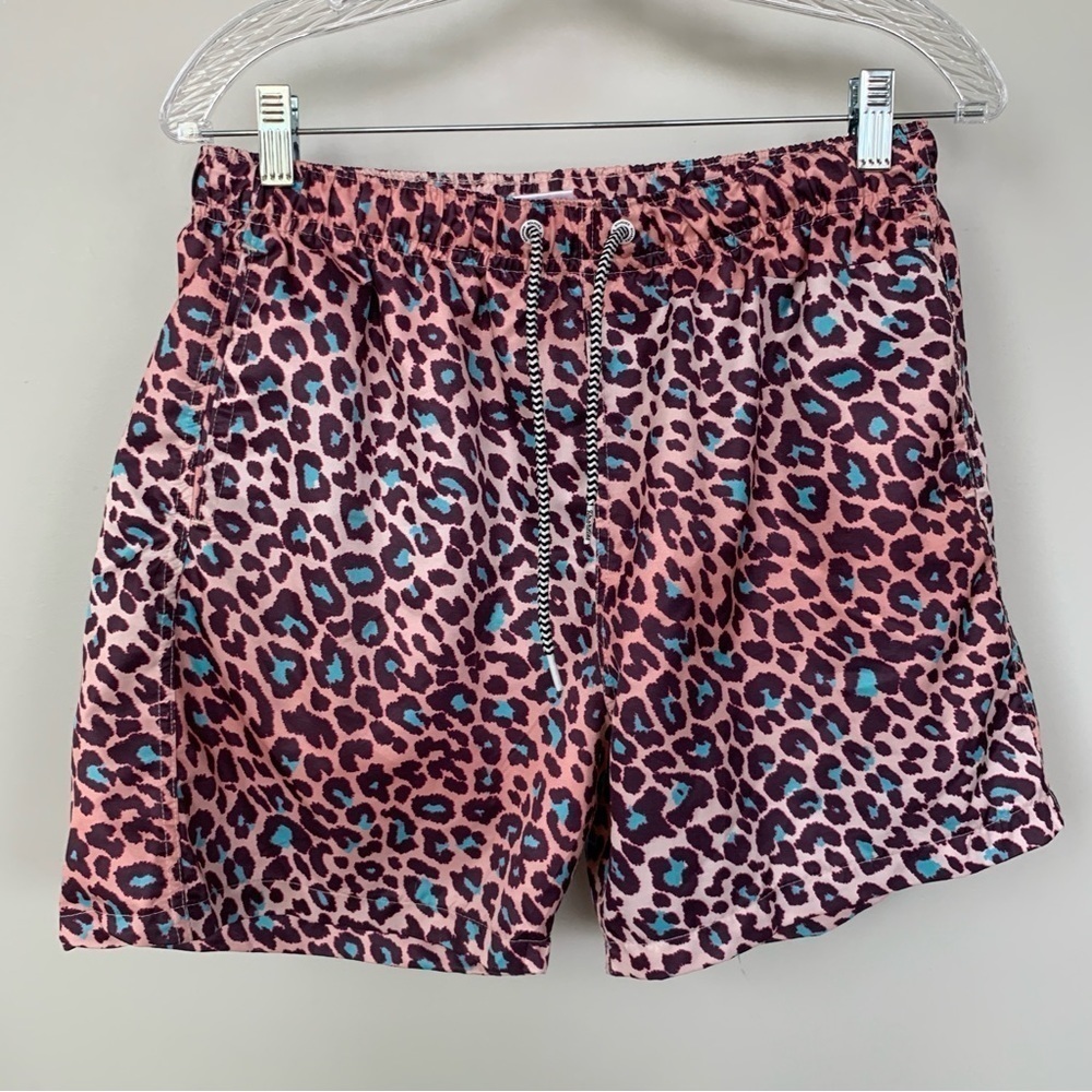 Boardies Leopard Print Swim Trunks‎ Size L
